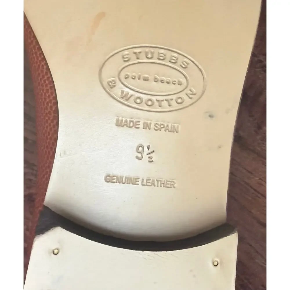 $1095 NEW Stubbs & Wootton Limited Edition 9.5 Leather Loafers NEW + Accessories